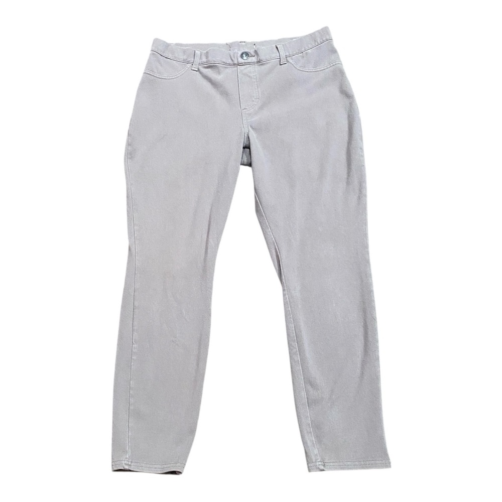 Elegant Gray Women's Straight Leg Pants